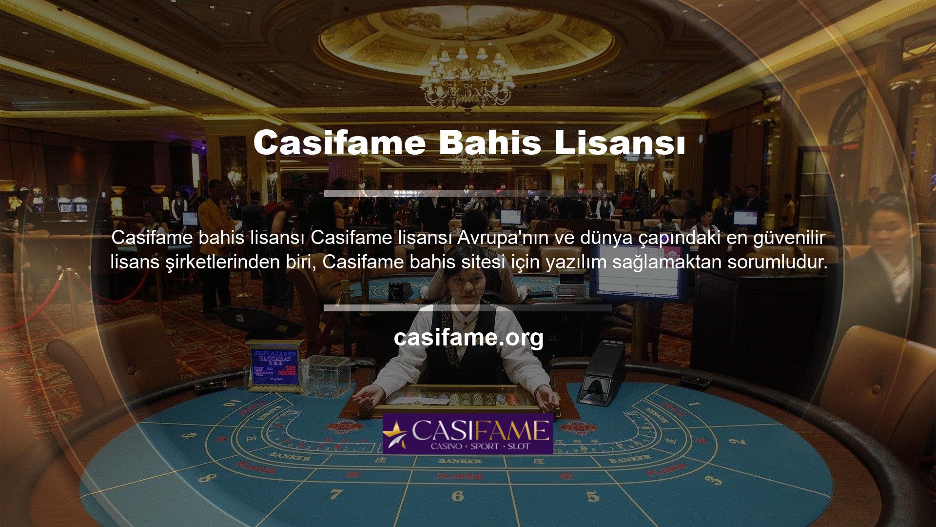 Casifame lisansı ile canlı bahis sitesi hack ve casusluk taktiklerine karşı son derece güvenlidir