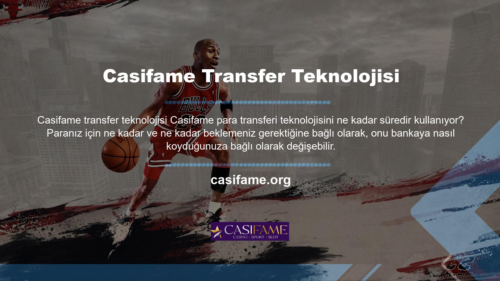 Para çekme prosedürünün sabit bir süresi vardır